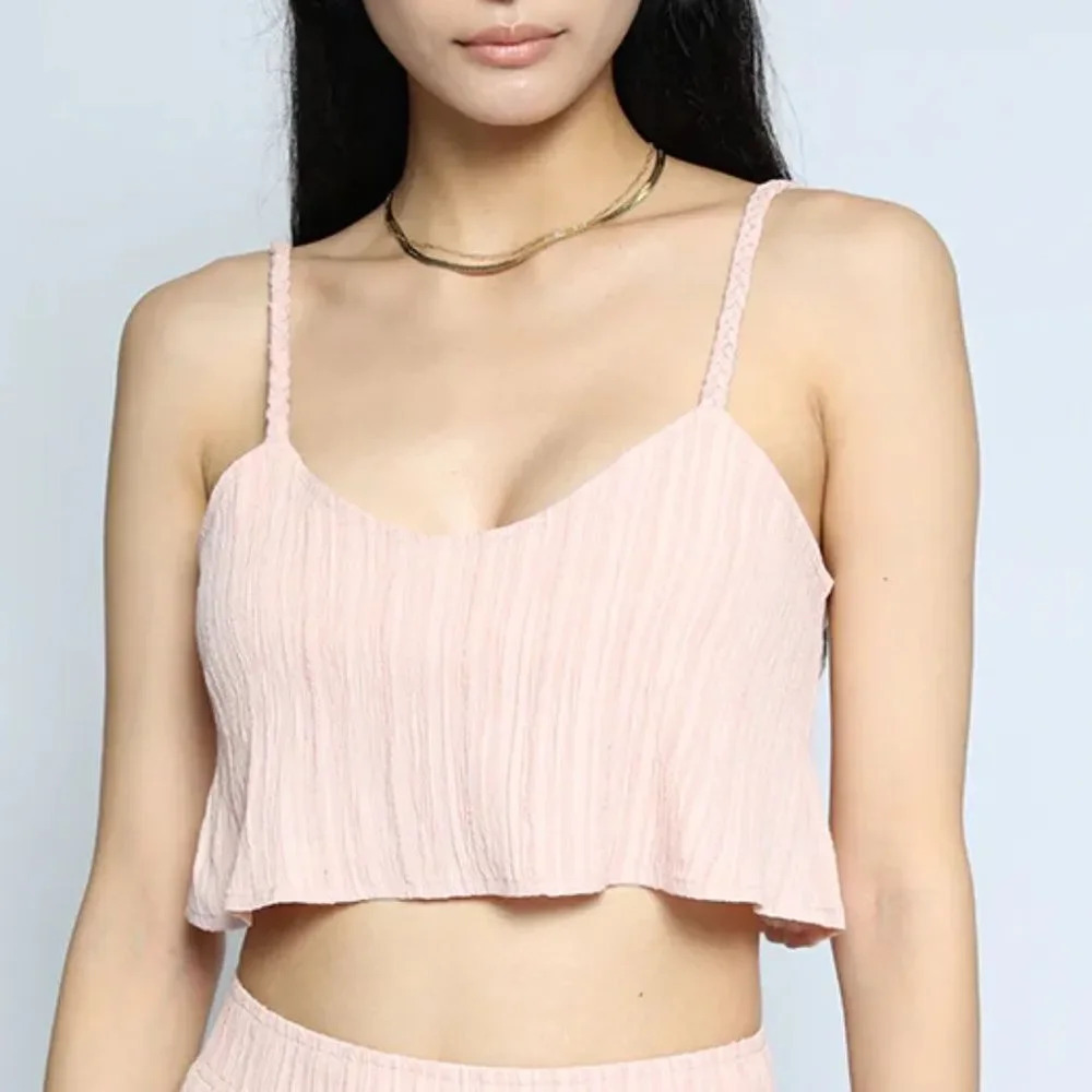 NEW The Range Ripple Gauze Crop - size XS